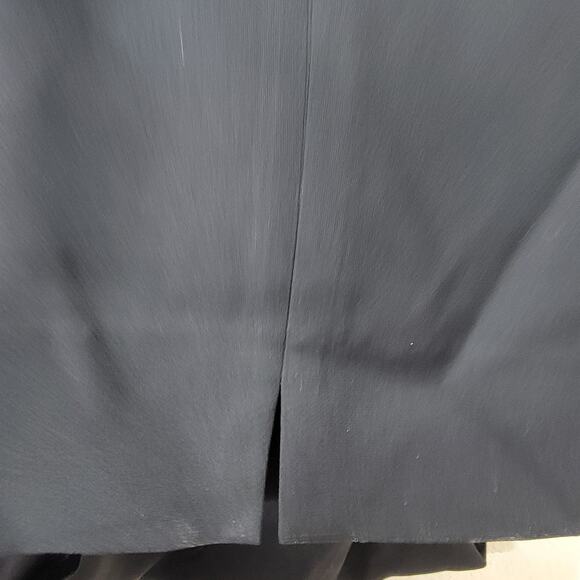 Lafayette 148 Bleeker Black Pants 12 Ankle Side Zip Slacks - Picture 4 of 7